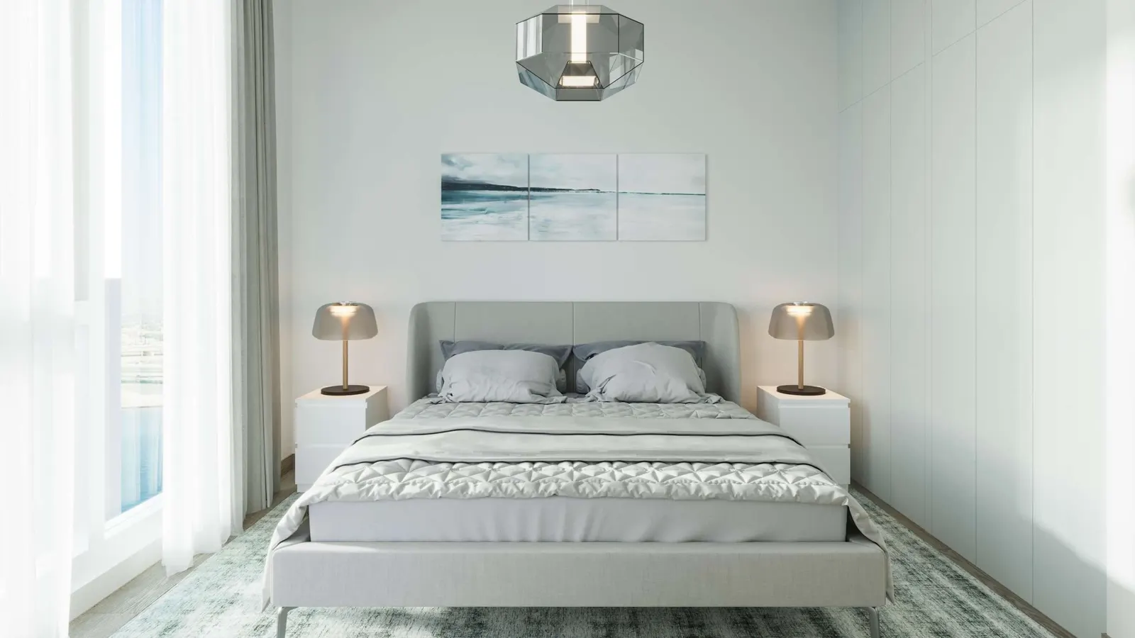 A bedroom in a Century apartment