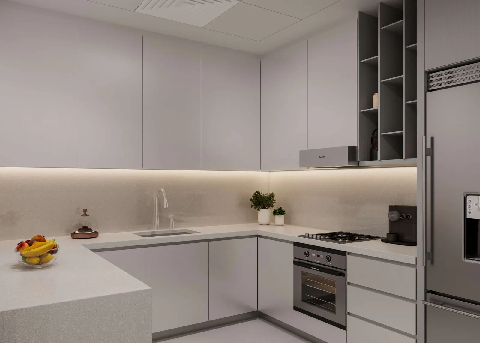 Kitchen in a Century apartment